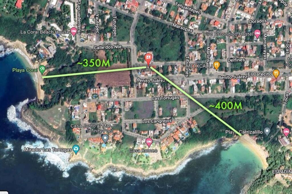 Studio -Trees At Mikasa- Near Beach, Pool, Fast Wifi, Ac & King Bed Puerto Escondido  Esterno foto